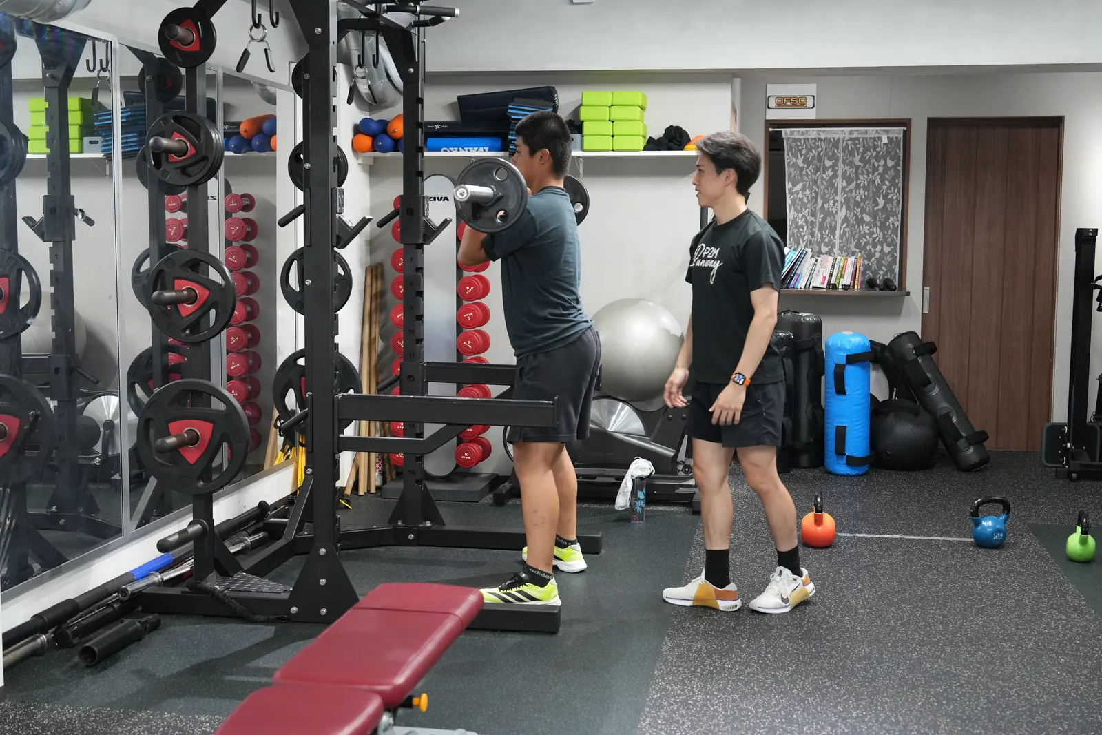 中学生グループのトレーニングの様子